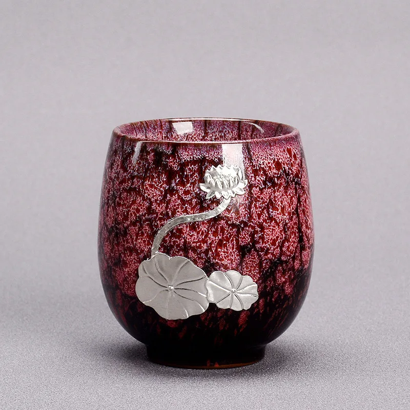 كوب شاي متحول للفرن كوب رئيسي منزلي من السيراميك كوب شاي الكونغ فو المزجج #3