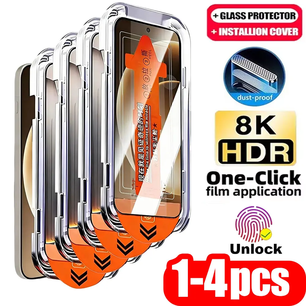 

Защитная пленка для экрана (1-4 шт.) для Google Pixel 10 Pro XL 9 9A 8 8A 7 7A 6A Pixel10 HD, без пыли, простая установка, закаленное стекло