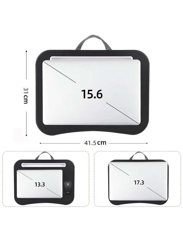 MUMUCC Multifunctional  Portable Car Laptop Table,Large Particles Pillow Desk in Bed,Small Computer Desk,Gaming Mouse Pad