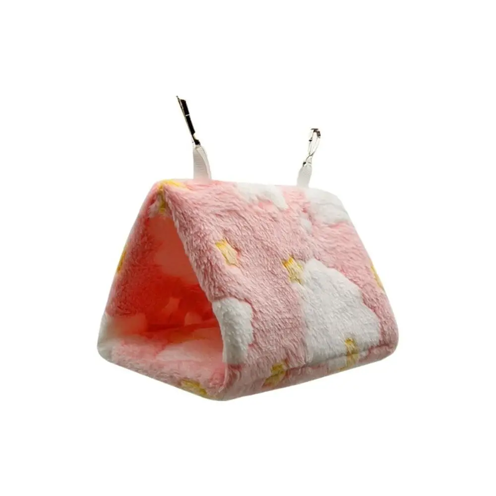 Tragbarer Gemütlicher Papageien-Hängekäfig Fleece-Gefüttert Kaubeständiges Kleintier-Bett Weich mit Schnalle Mini Haustier-Vogelkäfig – Detail 2