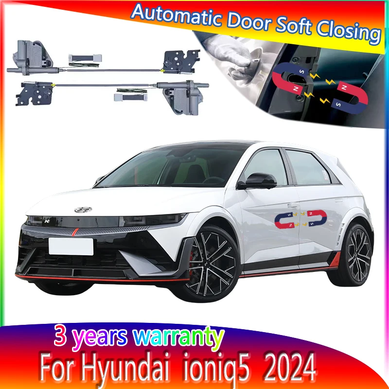 4pcs Car Smart Electric Suction Door Refitted Automatic Locks Soft Close Anti Pinch For Hyundai ioniq5 2024 Car Accessories