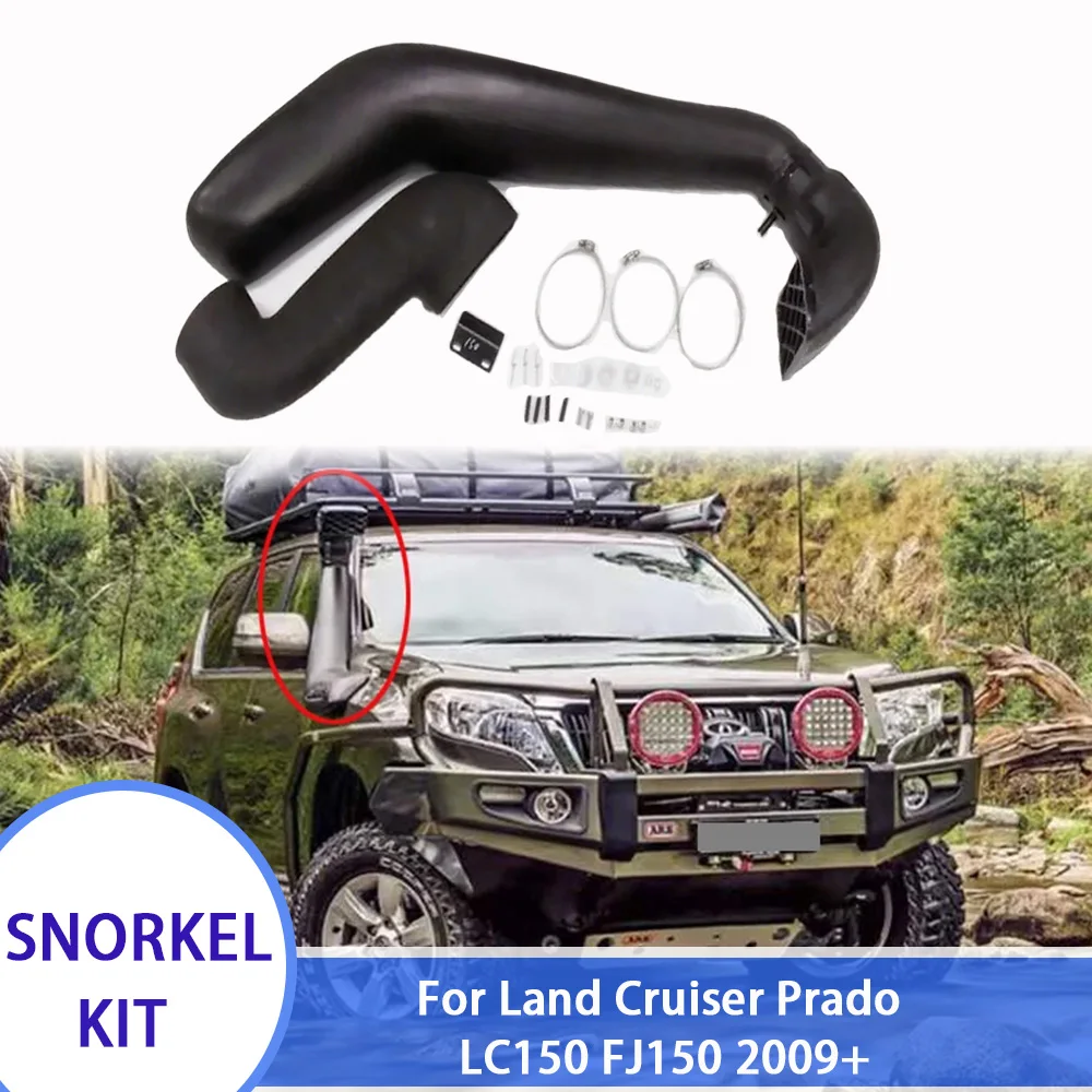 Para Toyota Land Cruiser Prado serie 150 Kit de snorkel Safari 2009 + LC150 1GR/1KD sistema de entrada de aire del motor conducto impermeable