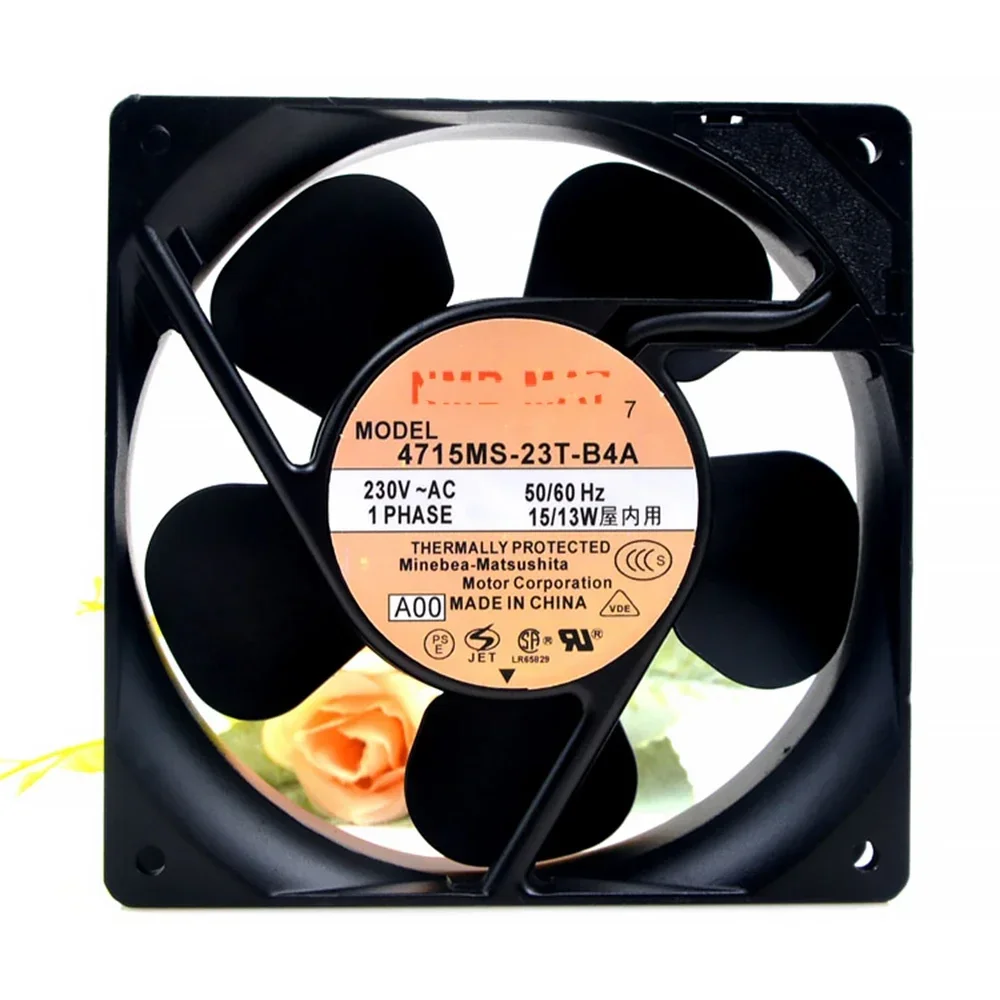 

For NMB-MAT 4715MS-23T-B4A A00 AC 230V 15/13W 120x120x38mm Server Cooling Fan