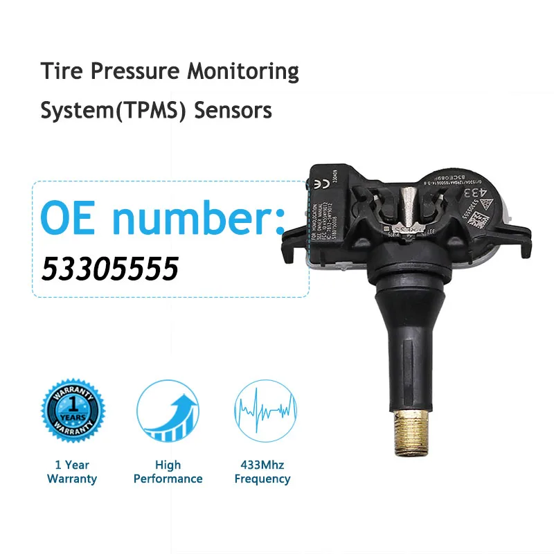 

4PCS 433MHz Tire Pressure Monitoring Sensor TPMS 68105280AF 53305555 68313387AA For Jeep Compass Renegade Chrysler Pacifica