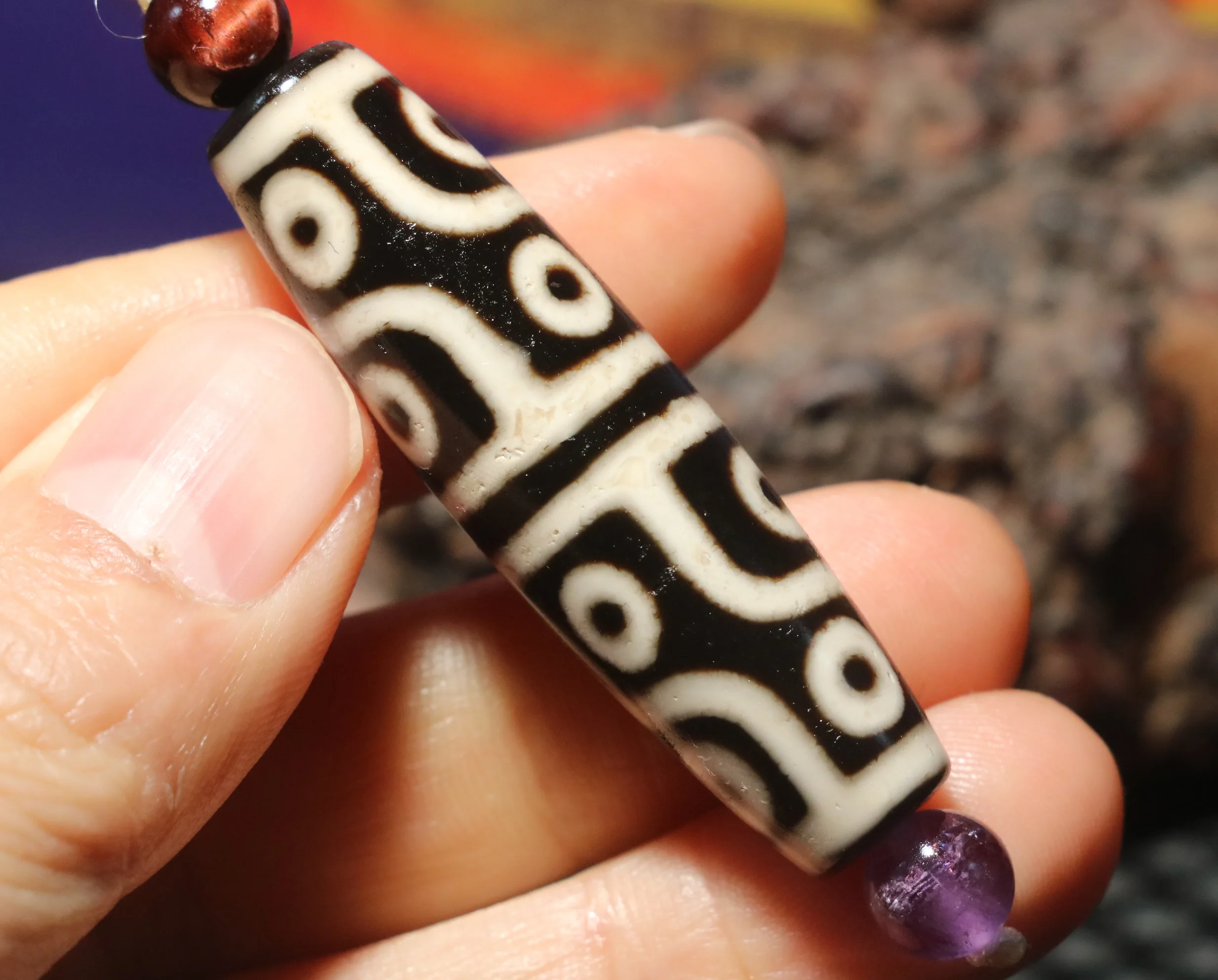 Magic Power Energy Tibetan Old Agate 12 Eyed Master Symbol dZi Bead Amulet For Making Pendant Top 4A+ Timestown UPD210825A1