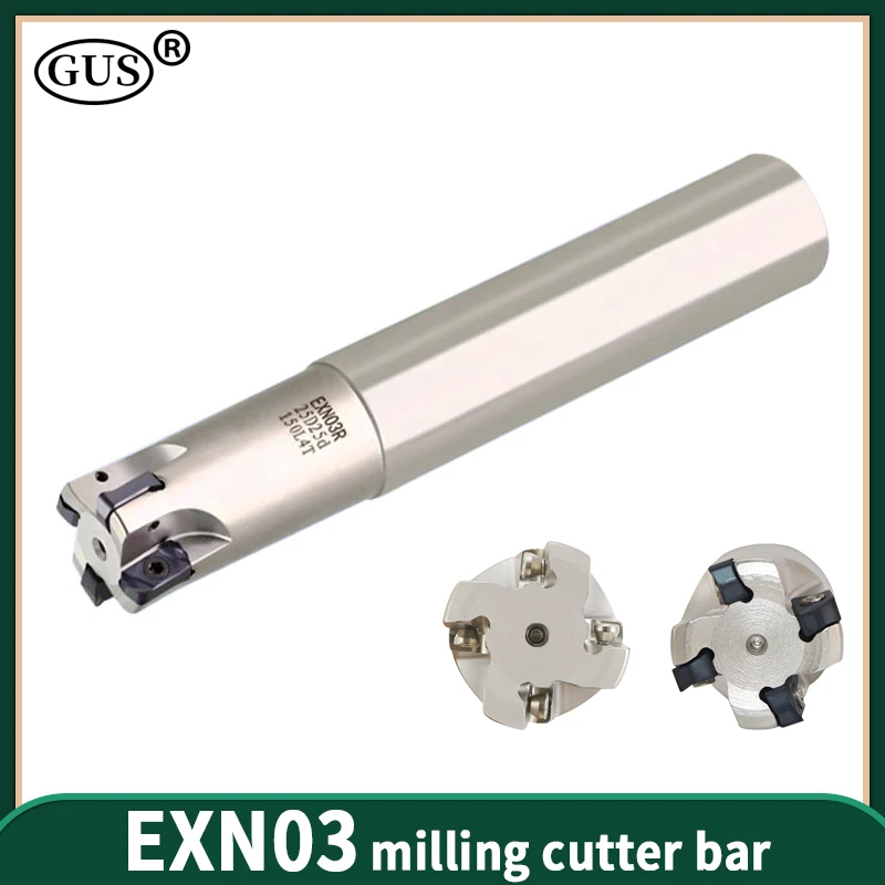 EXN EXN03 CNC Fast Feed Plane Milling Cutter Bar EXN03R Milling Machine for LNMU0303ZER Double-sided Alloy Insert Lathe Parts