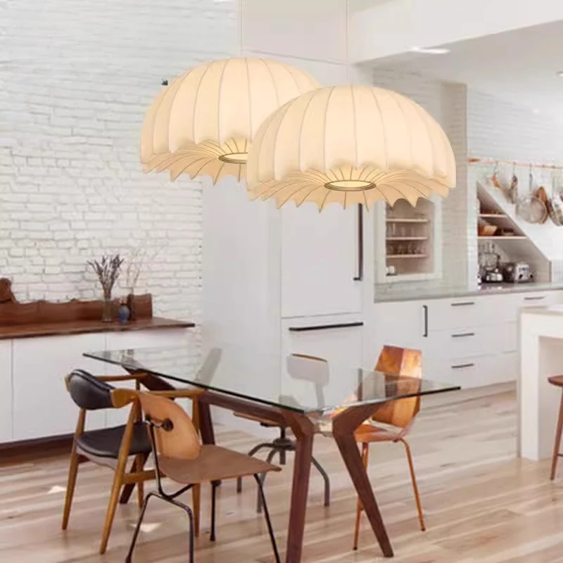 

Retro Villa B & B Chess and Card Tea Room Restaurant Silk Fabric Chandelier