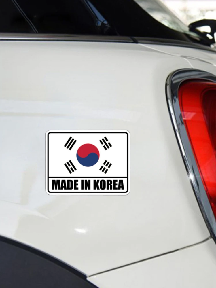 حار بيع صنع في كوريا سيارة ملصق الفينيل كوريا الجنوبية KOR KR شارات الفينيل مقاوم للماء دراجة نارية اكسسوارات السيارات الديكور