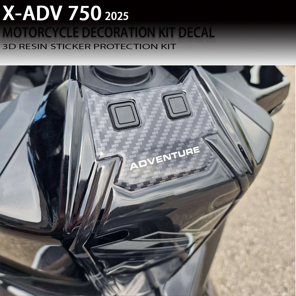 Motorcycle 3D Resin Stickers Compatible with For Honda X-ADV 750 Central Protection 750 2025