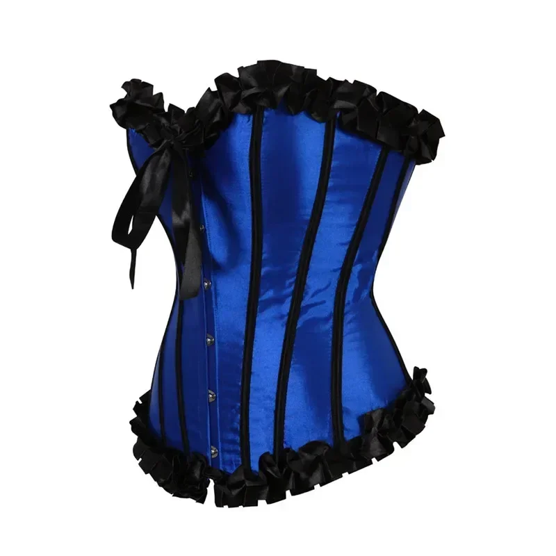 Corset Bustier Sexy Baleiné en Satin à Lacets – photo 12