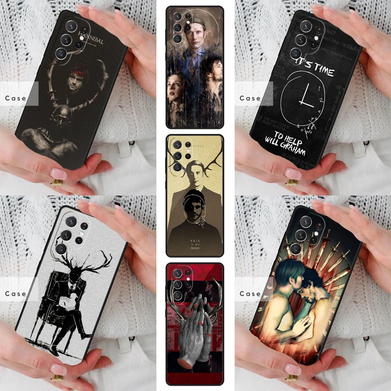 Hannibal TPU Phone Case for Samsung Galaxy S26 S25 S24 S23 S22 S21 S20 Note10 Plus FE Ultra Cover