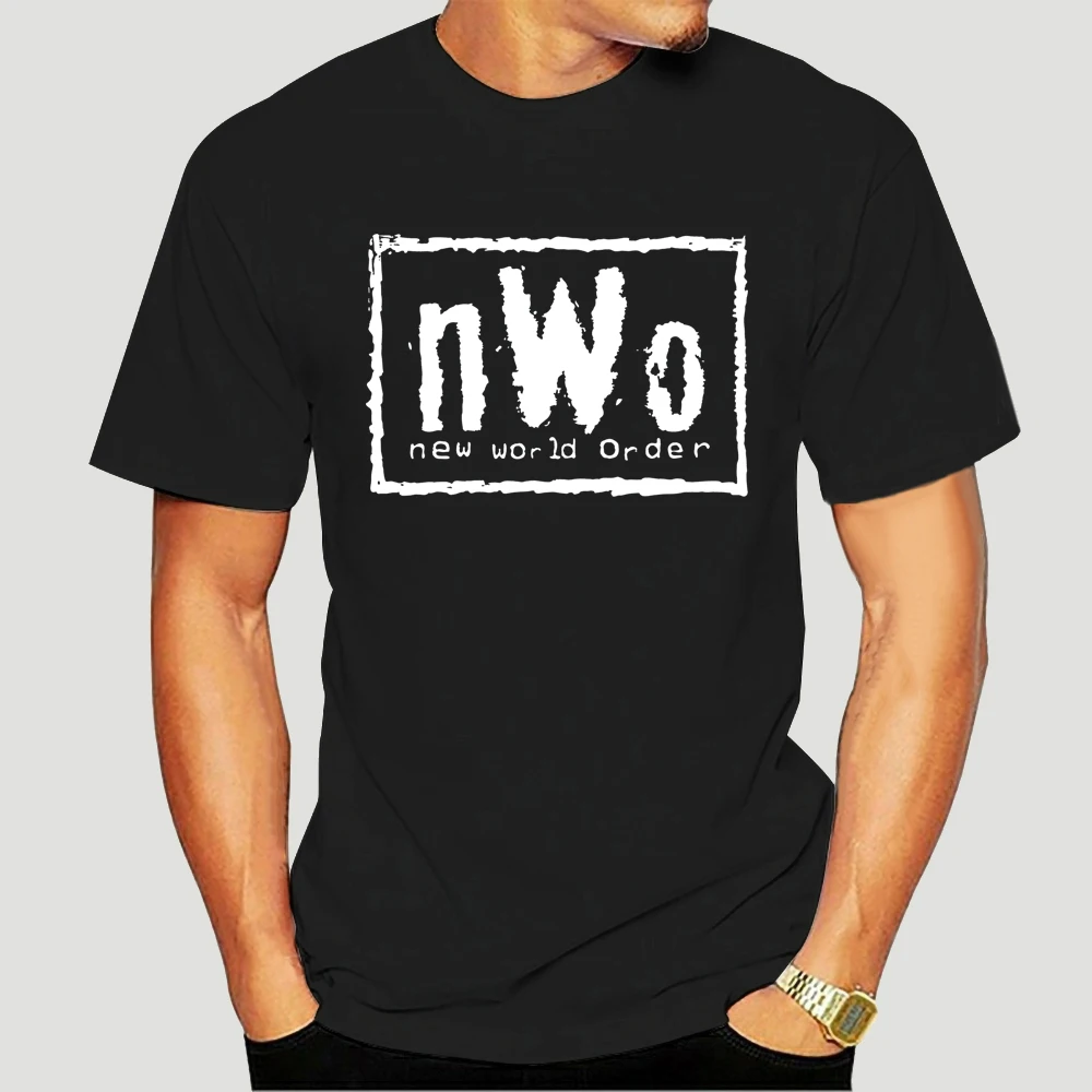 Nwo-Camiseta de manga corta para hombre y adulto, camisa clásica con Logo de la nueva orden mundial, lucha libre, 3316X