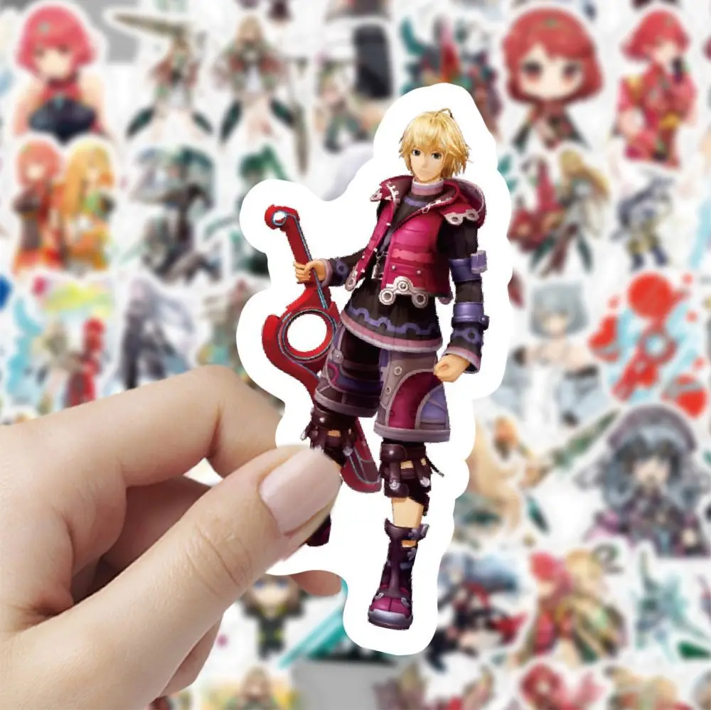 60Pcs/Set Game Xenoblade Chronicles Graffiti Stickers Notebook Computer Sharla Shulk Fiora DIY Decorative Adhesive Sticker Toy