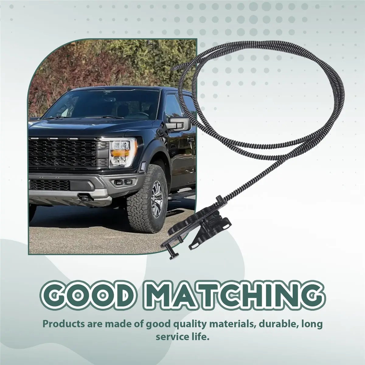#33Z Sunroof Glass Cable Track Assembly,FL3Z16502C22 Convenient Sunroof Glass Cables+Track Assembly for Ford (Black)