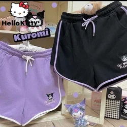 Sanrio My Melody Kuromi Shorts Women Kawaii Anime Sports Straight Leg Short Pants Y2k Cinnamoroll Cute Cartoon Clothes Shorts