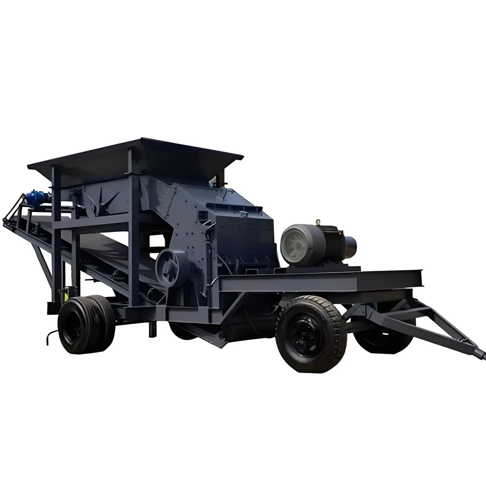 

YG Customized Good Price Wheeled Mobile Hammer Crusher/Tyre Type Crushing Station Stepper High Efficiency Low Energy CE Certifie