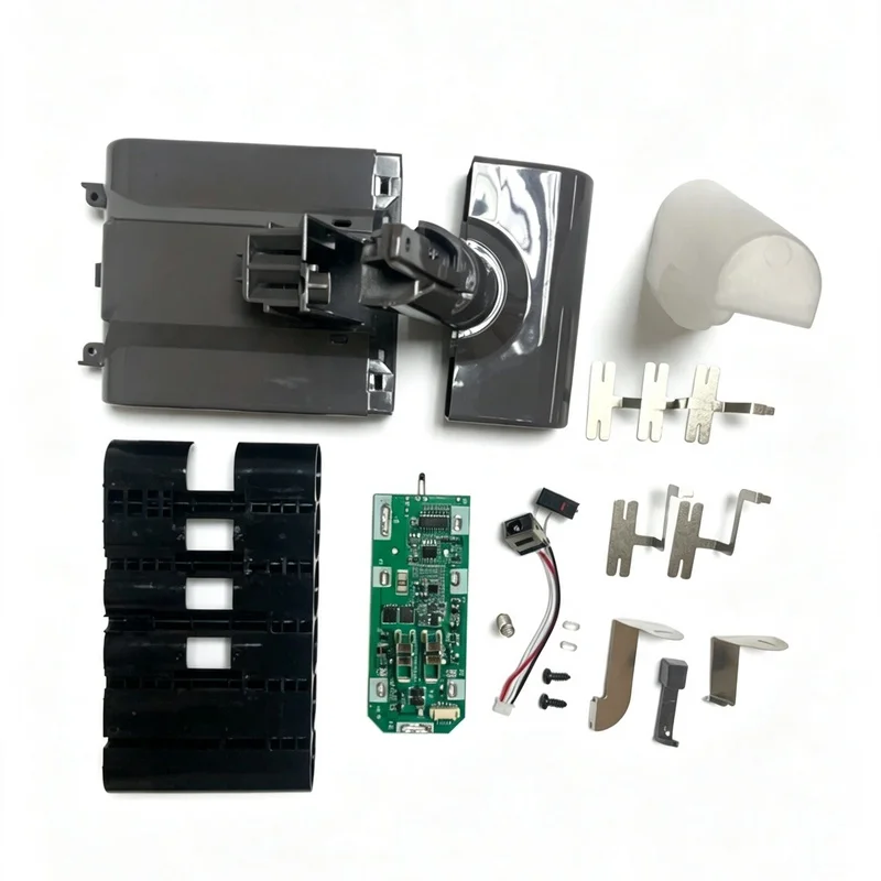 Replacement Battery Case Full Set For V7 Vacuum Cleaner 18650 DIY Enclosure PCB Board Hardware Spare Parts Without Battery Cells