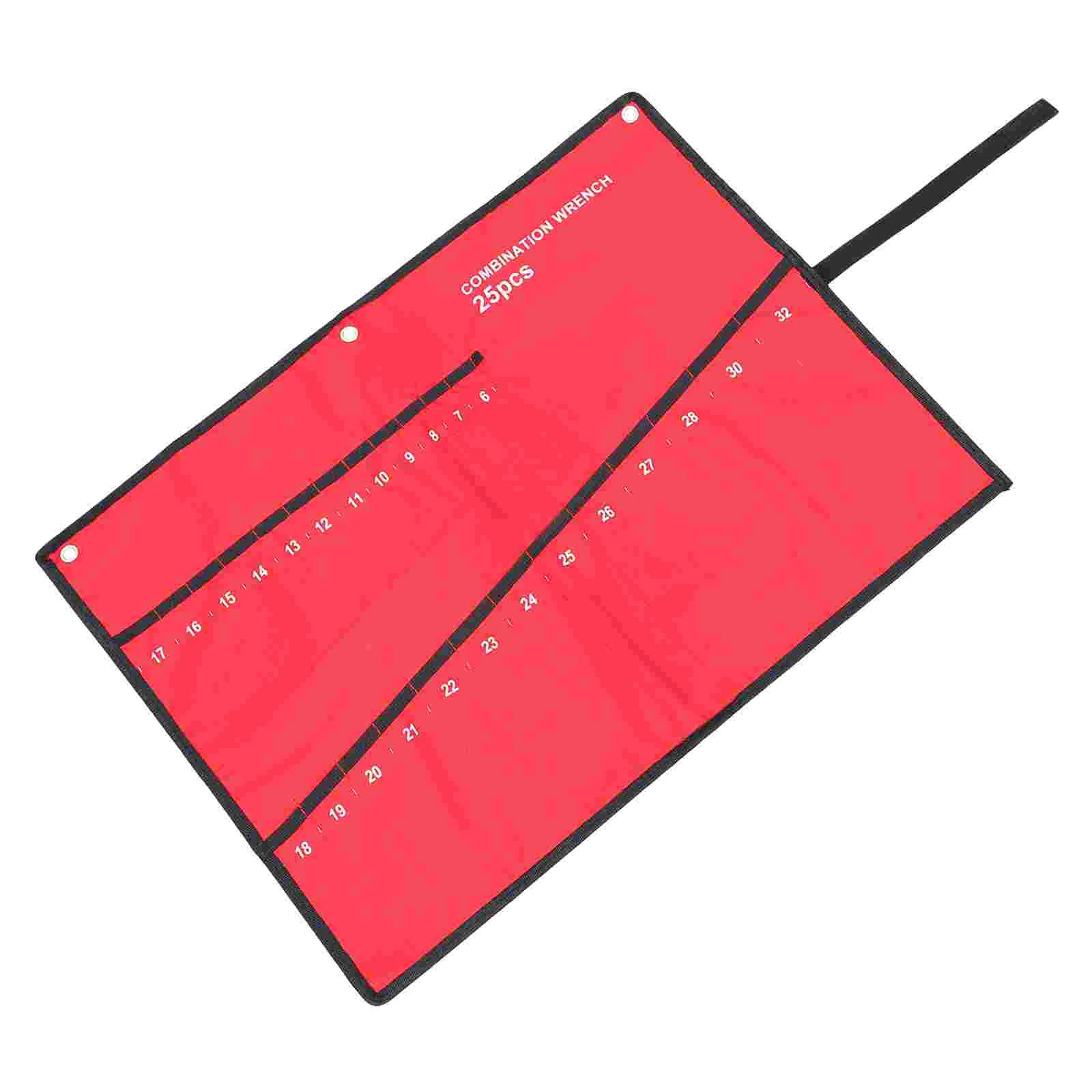 Pocket Screwdriver Wrench Bag Organizer Multi-functional Tool Pouch Portable Red Storage