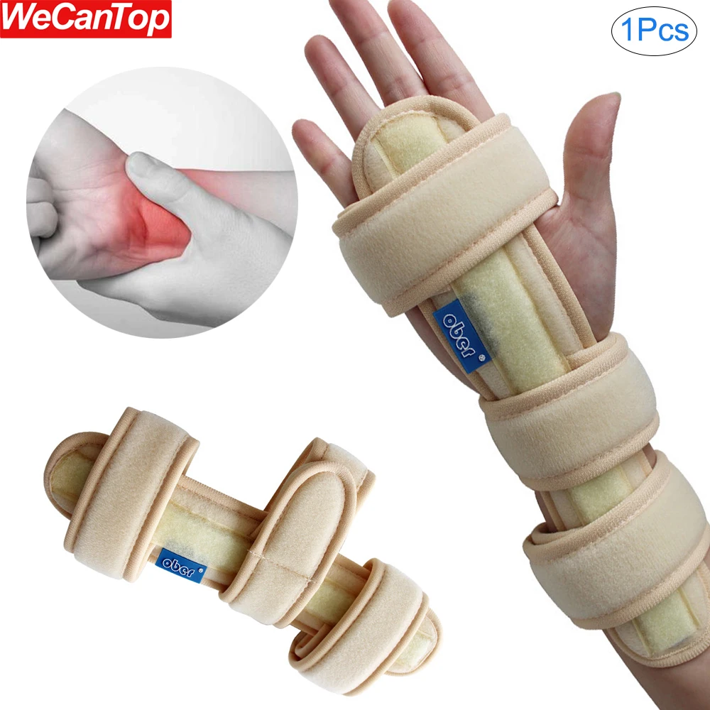 1Pcs Wrist Brace for Carpal Tunnel, Adjustable Wrist Stabilizer Pain Support with Aluminum Splint for Injuries Wrist Pain Sprain