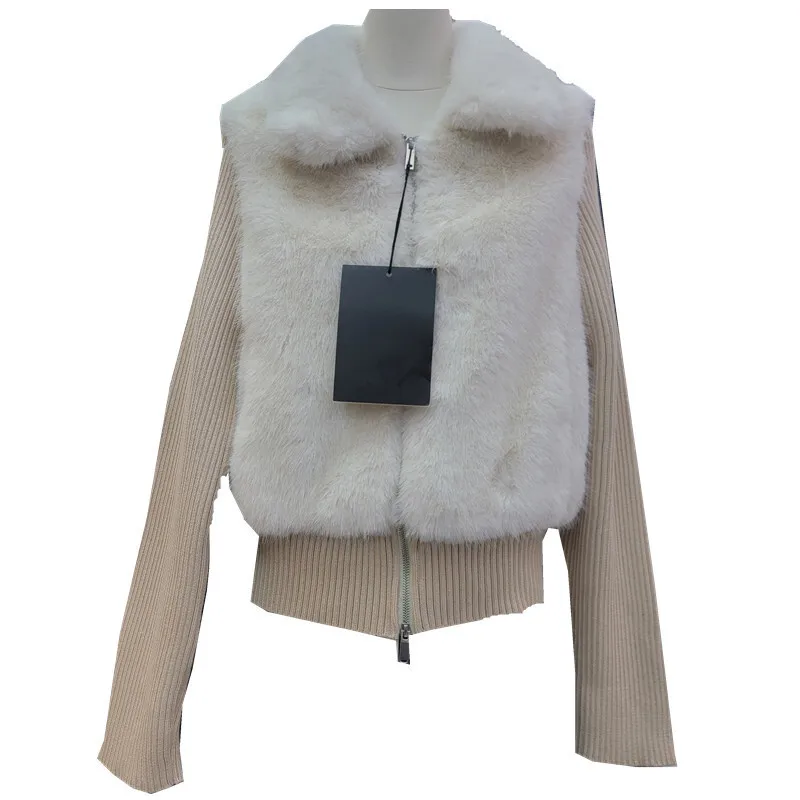 WTHT موضة المرأة أفخم تقسم متماسكة طويلة الأكمام معطف دافئ 2025 الشتاء العصرية التلبيب جاكيت زيبرا الإناث 1LS2720 #4