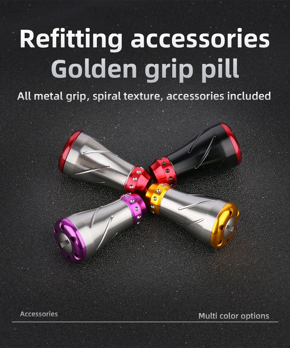 1pc Angeln Reel Griff Knopf Aluminium Legierung Enthalten Lager für D/S Marke Angeln Reel DIY Rocker Zubehör power Knopf – Detail 4