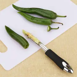 1Pc Stainless Steel Melon Fruit Heart PumpCorer Remover Kitchen Pepper Carrot Removing Zucchini and eggplant digger Bbq Tools