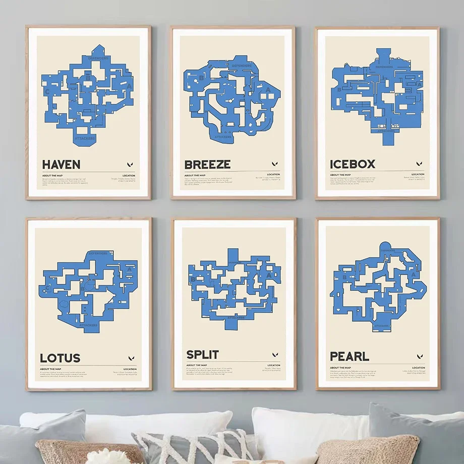 ريترو 2023 الساخن لعبة الشجاعة خريطة الجدار ملصق فني جماليات مجموعة لقماش طباعة ديكور المنزل غرفة الألعاب الديكور Esports ألعاب