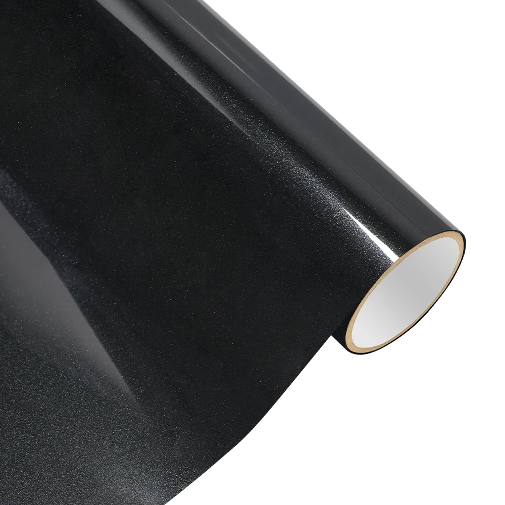 Car Sticker Glossy Pearl Black Wrap Film Color Change Vinyl Film PET Bubble Free Wrapping Decals Car Sticker Interior Exterior view 3
