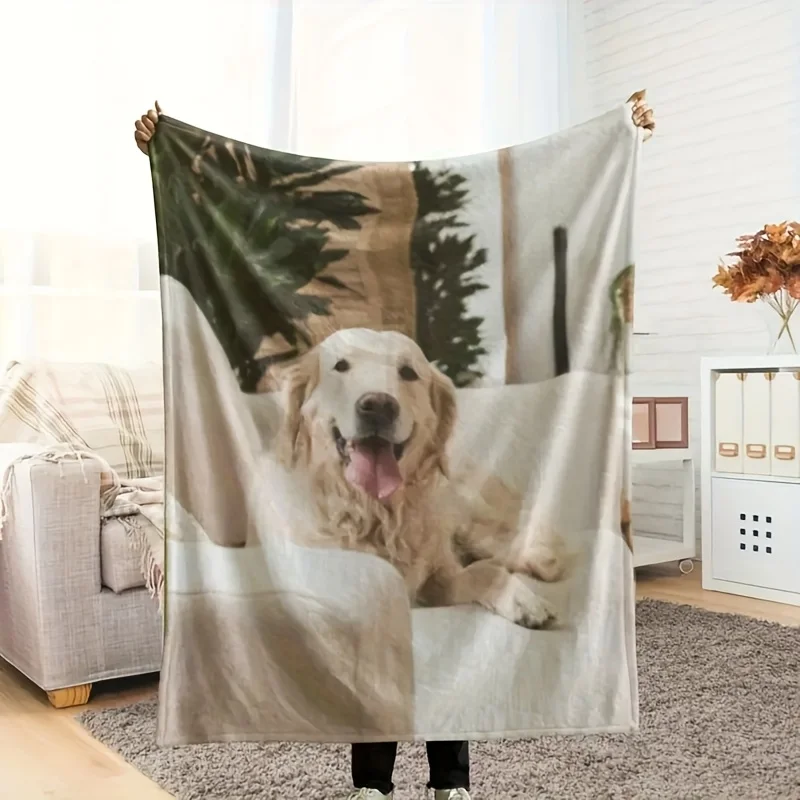 Personalized Photo Custom Blanket, Vintage Flannel Blanket, Custom Gift for Couples and Family Memories, Unique Souvenir Present