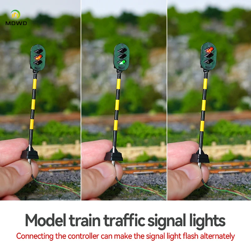 5 stks 3 v/12 v Modelspoor OO HO Schaal 1:87 1:75 Blok Signaal Rood Geel Groen Verkeerslichten LEDs