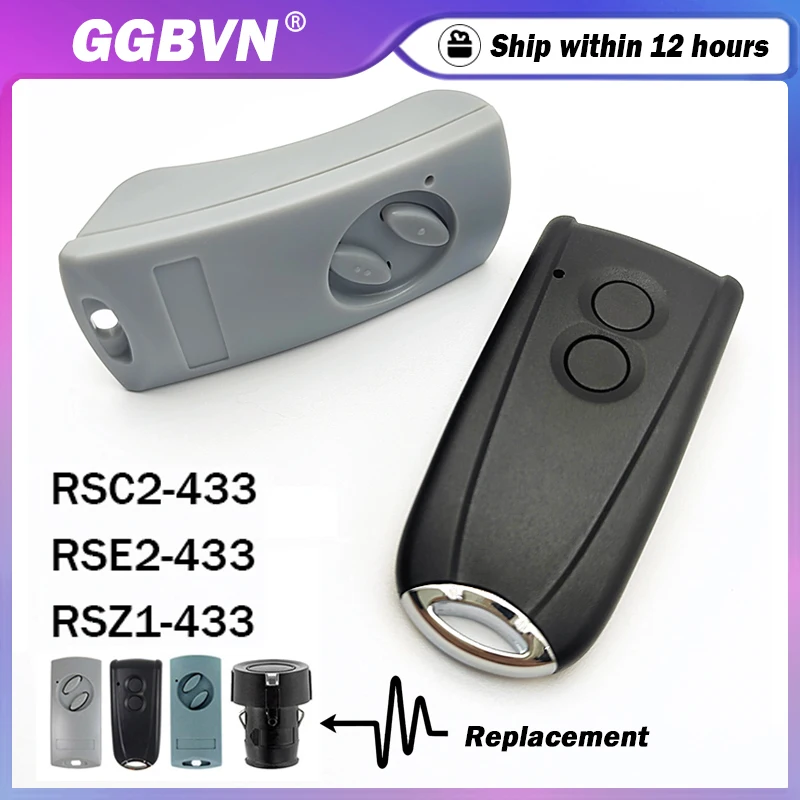 

New 433MHz Keychain Remote Control For RSE2 RSC2 RSZ1 RSE2-433 RSC2-433 RSZ1-433 Garage / Gate Remote Control