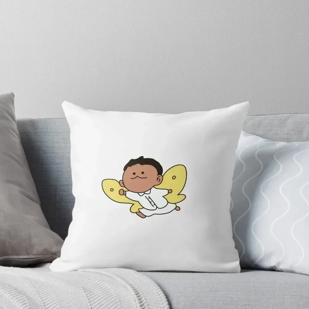 Phil as a butterfly (yellow) The Promised Neverland Throw Pillow Cushions For Sofa anime girl Elastic Cover For Sofa pillow