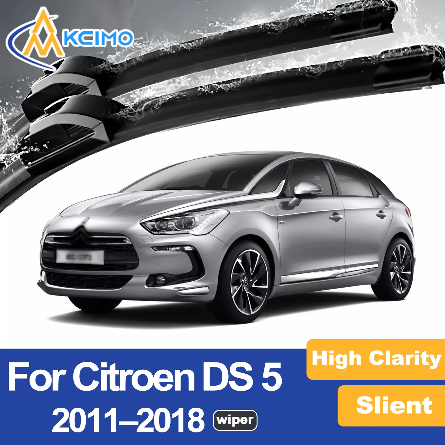 

Premium Wiper Blades for 2011-2018 Citroen DS 5 Streak Free Durable Ideal for Clear Visibility