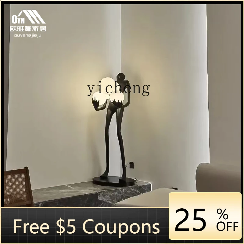 

L7- humanoid art sculpture holding the ball landing hotel living room loy exhibition hall creative large-scale ornament