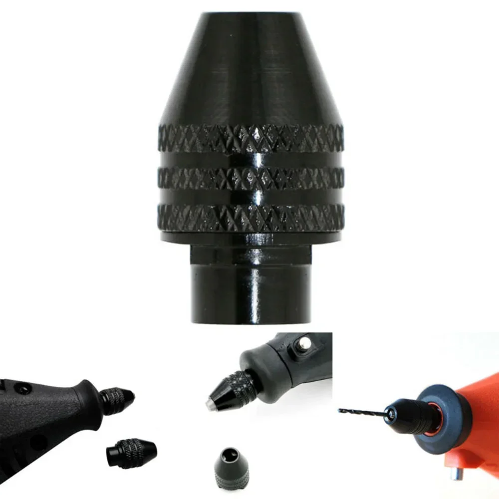 

0.3-3.2mm Electric Grinding Grinder Three-jaw Chuck High Carbon Steel Black M8 * 0.75mm Rust-Proof Rotary Tools