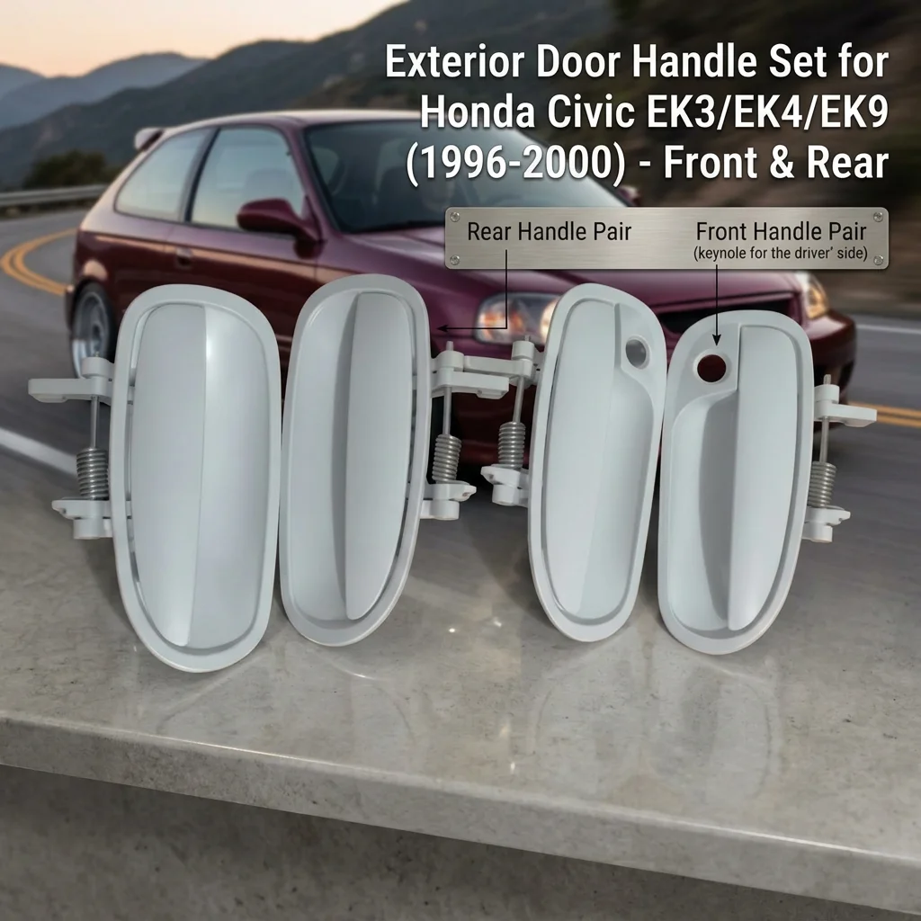 For Honda Civic EK3 EK4 EK9 Type R 1996-2000 Exterior Door Handle Front Rear Left Right 72180-S04-003 72140-S04-003 72680-S04-00 view 6