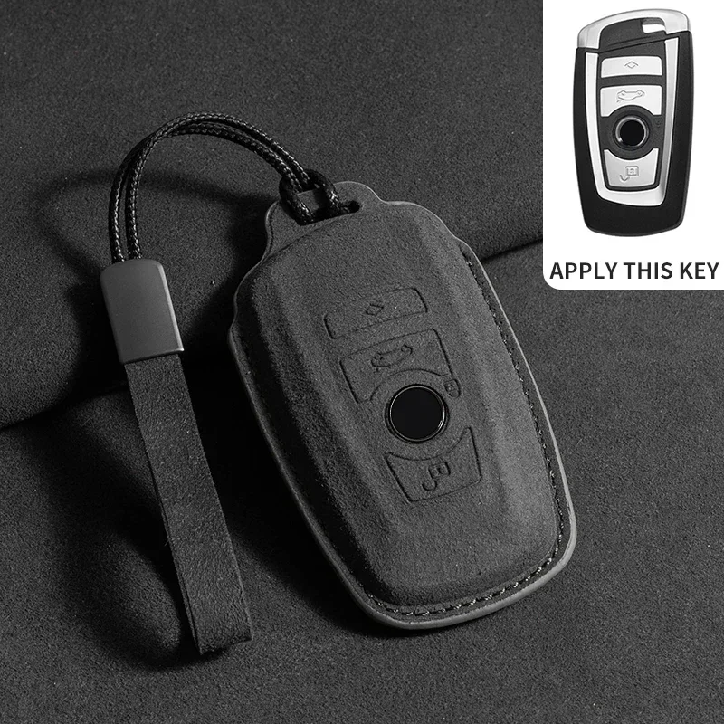 Autos chl üssel gehäuse Abdeckung Schale für BMW x1 x3 x5 x6 Serie 1 2 5 7 8 f15 f16 e53 e70 e39 f10 f30 g30 g20 g11 g01 g02 g05 Wildleder Schlüssel bund