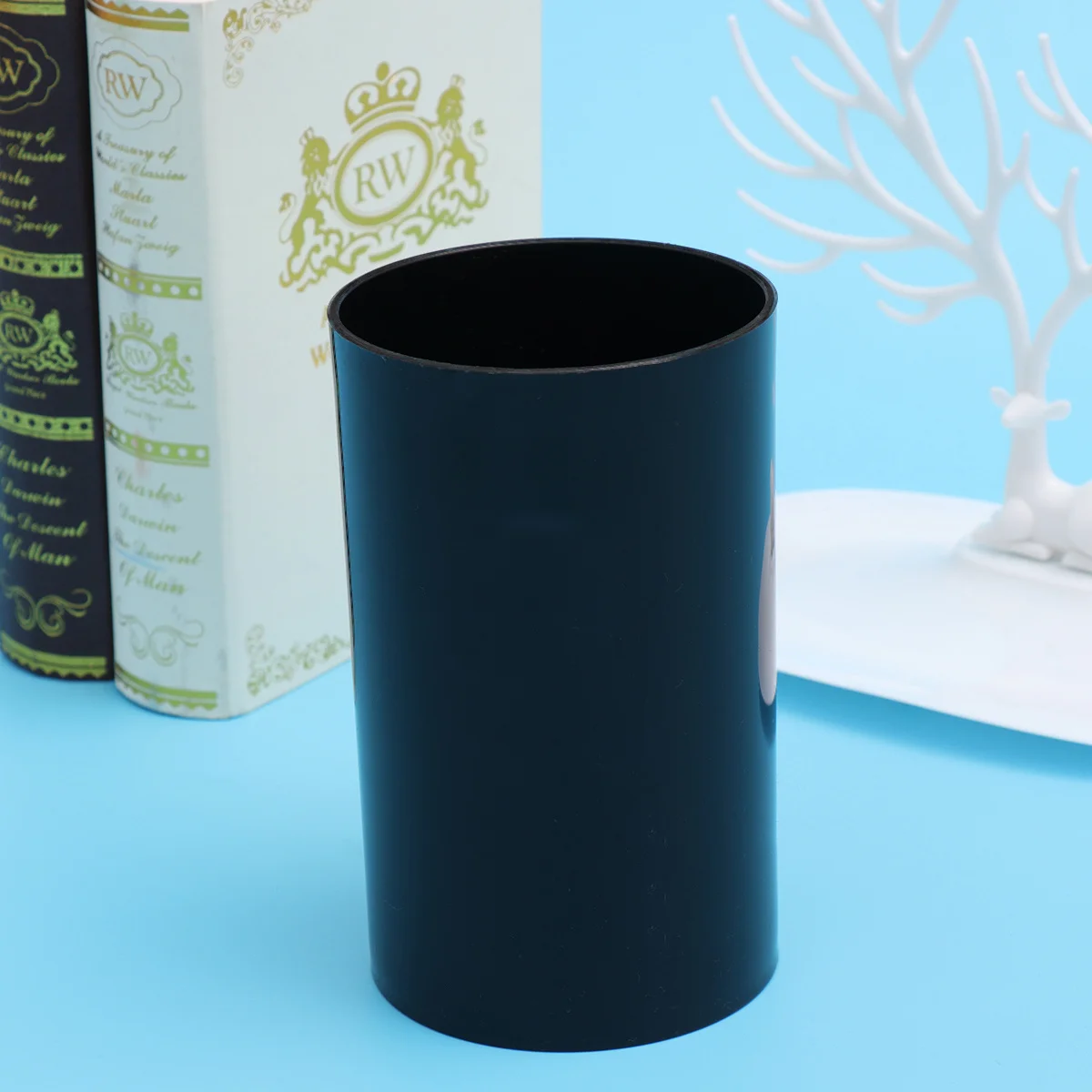 

1pc Kitchen Utensil Organizer Plastic Countertop Storage Rack With Drain Holes For Spoons Forks Chopsticks Flatware Holder