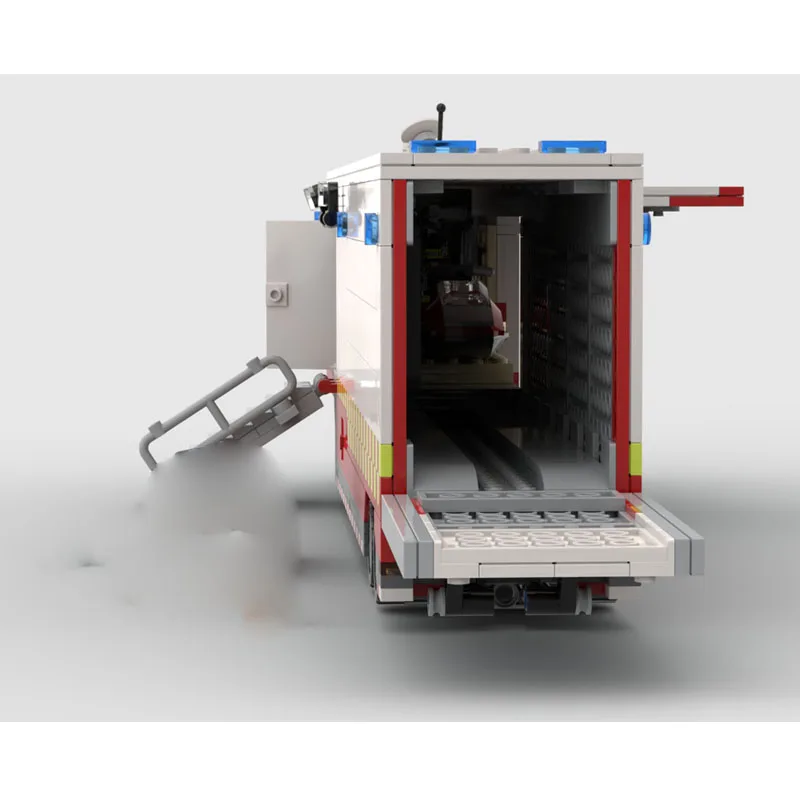 

Конструктор MOC-209423 «Городской спасательный контейнерный прицеп», 953 детали, подарок на день рождения для мальчиков