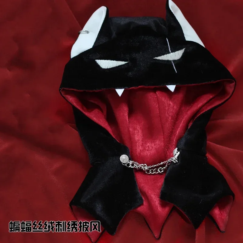 Cape de Style gothique européen Vampire diable, uniforme de Cosplay pour poupée en peluche de 20cm, vêtements habillés, faits à la main