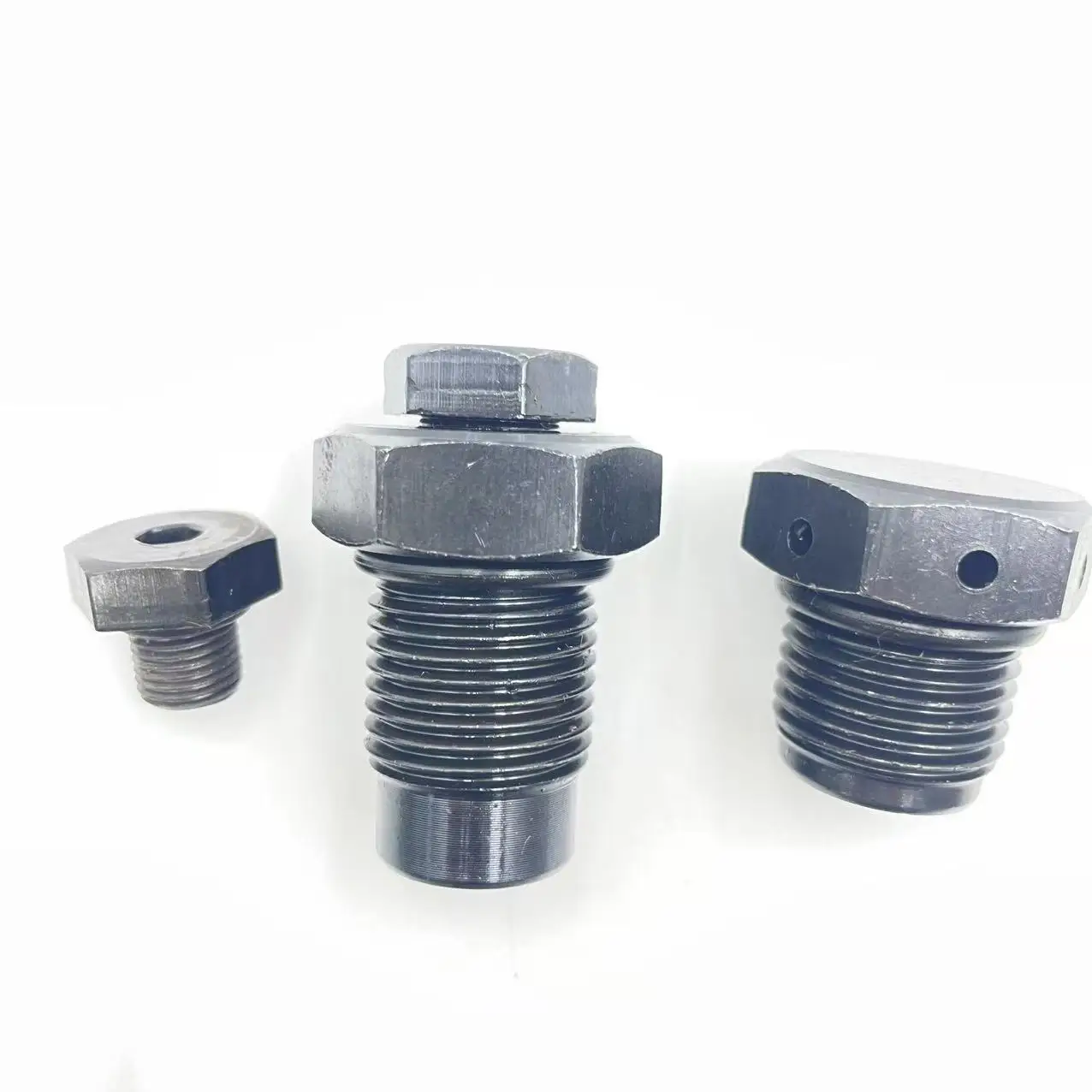 Detalhe 3 de Válvula solenoide 16/20mm Excavator Breaker Nitrogen Valve Gun Head Nitrogen Filling Nozzle 68 75 85 100 135 Exhaust Screw Air Valve Gás e combustível