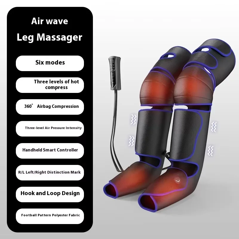 Electric Beauty Instrument, ABS Material, Knee Hot Compress, Leg Massager, Airbag Calf Vibration, Air Wave Therapy