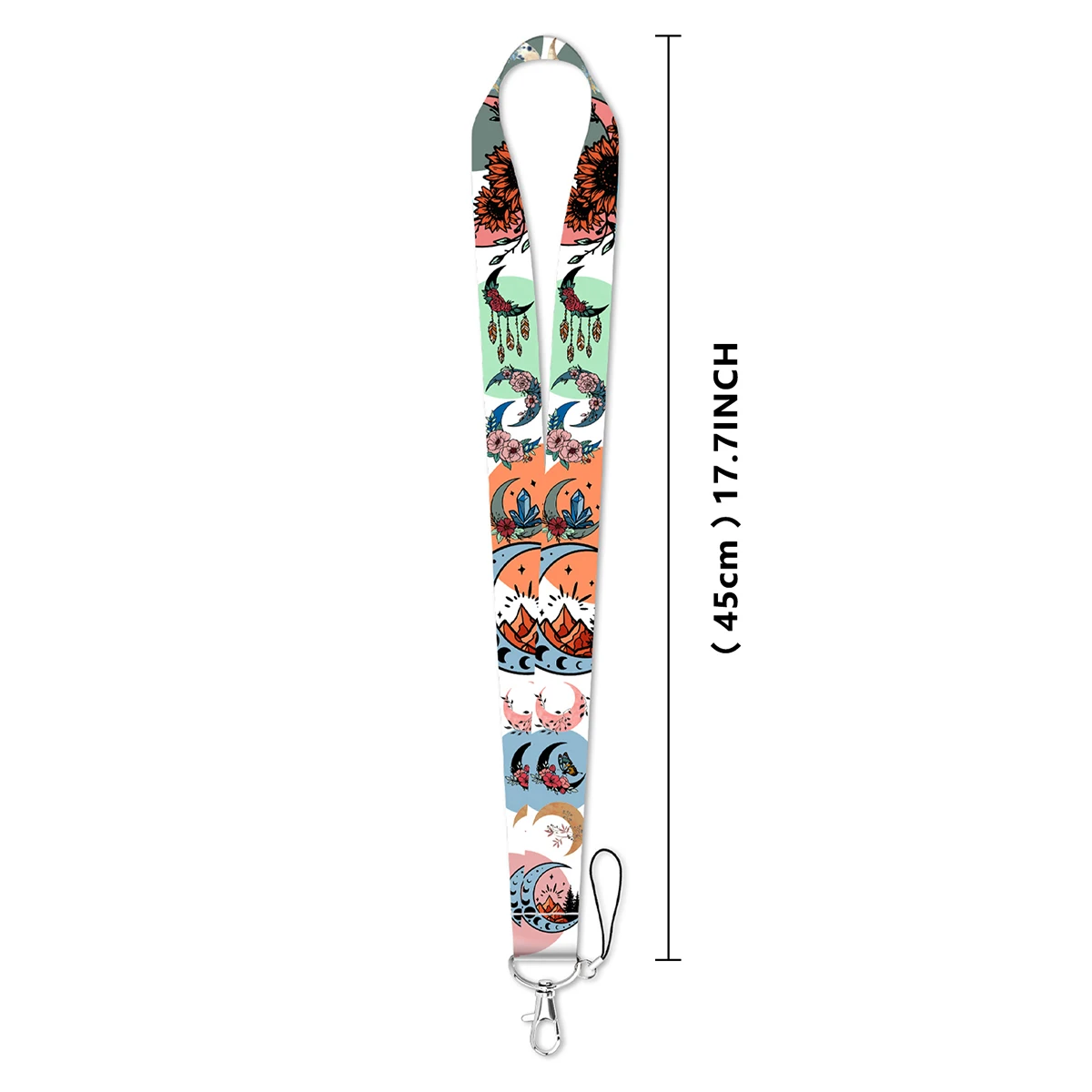 Cute Cartoon Moon Owl Lanyard For Keys ID Credit Bank Card Cover Badge Holder Phone Charm Key Lanyard Keychain Accessories