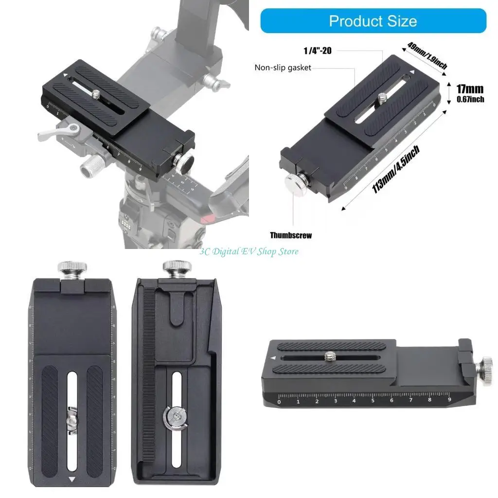 

E74D Надежная и нескользящая нижняя быстросъемная пластина для фотоустройств RS4pro