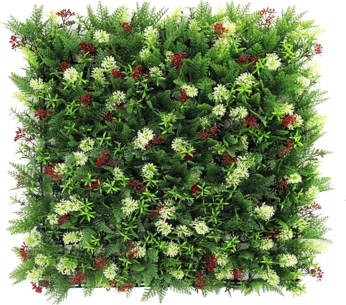 

18 шт. 20 "x 20" панели из искусственного самшита, искусственное растение, трава, зеленая настенная панель, украшение для наружного использования, внутреннего сада, заднего двора