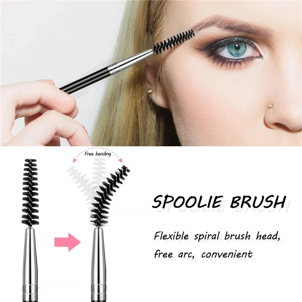 2/5/10pcs Sourcils Brosse À Cils Jetable Mascara Applicateur Baguettes Brosse À Sourcils De Maquillage Professionnel Femmes Beauté Outils Cosmétiques