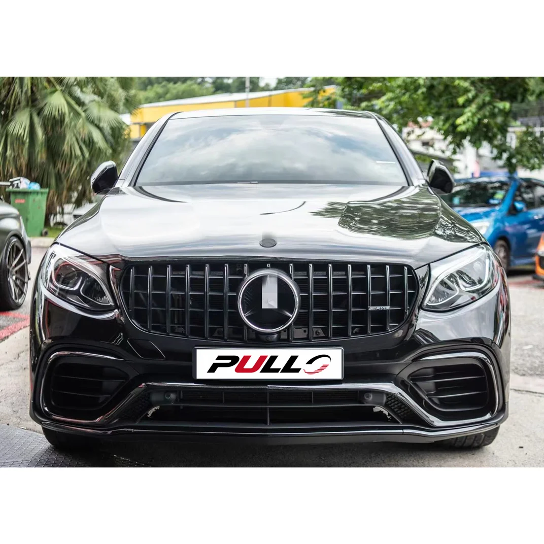 New High Quality BodyKit for Benz GLC X253/C253 Coupe 2016-2019 to GLC63S AMG Include  Front and Rear Bumper with Grille