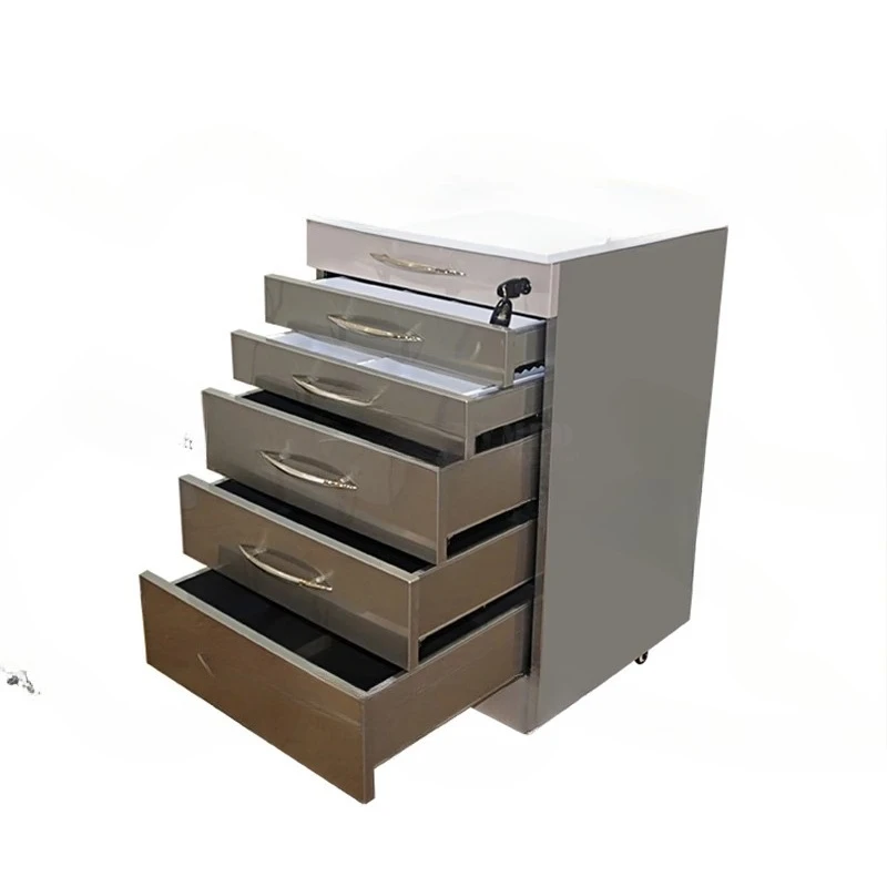 

SY-YR01 Cheapest Special Design Dental Furniture Portable Stainless Steel Mobile Hospital Dental Cabinet With Drawers