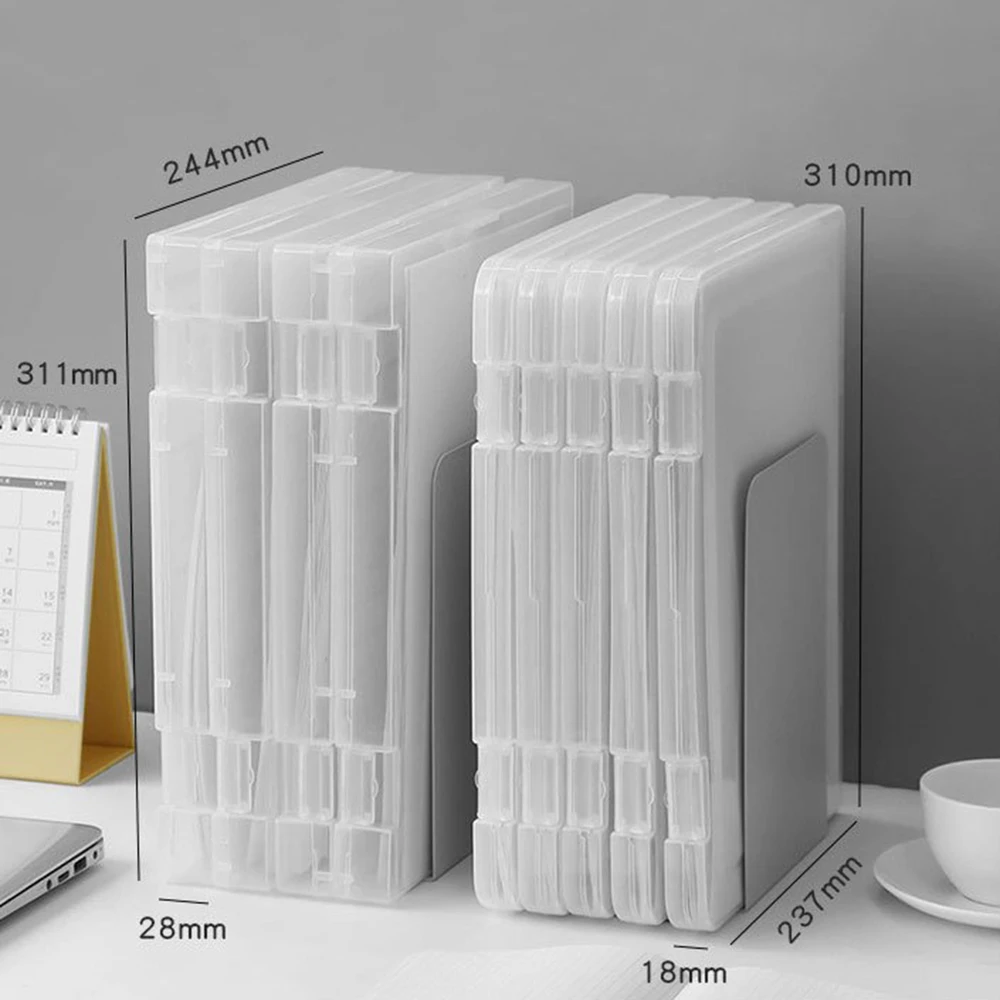 Clear File Clip Paper Storage Box Data Box cartella di File trasparente custodia per documenti in plastica custodia per documenti A4