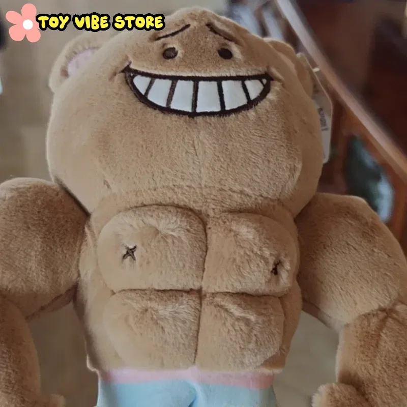 

New Genuine 24cm Potdemiel Boyfriend Bear Abdominal Muscle Plush Doll Comedy Toy Ornament Funny Halloween Girl Gift